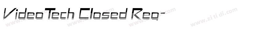 VideoTech Closed Reg字体转换